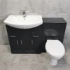 1250mm Anthracite Finish Bathroom Furniture Vanity Set Basin Sink + Toilet Units 1 1250mm Anthracite Finish Bathroom Furniture Vanity Set Basin Sink + Toilet Units -UK Bathroom Products Sales 2024 1250 St Moritz STD Front jpg webp
