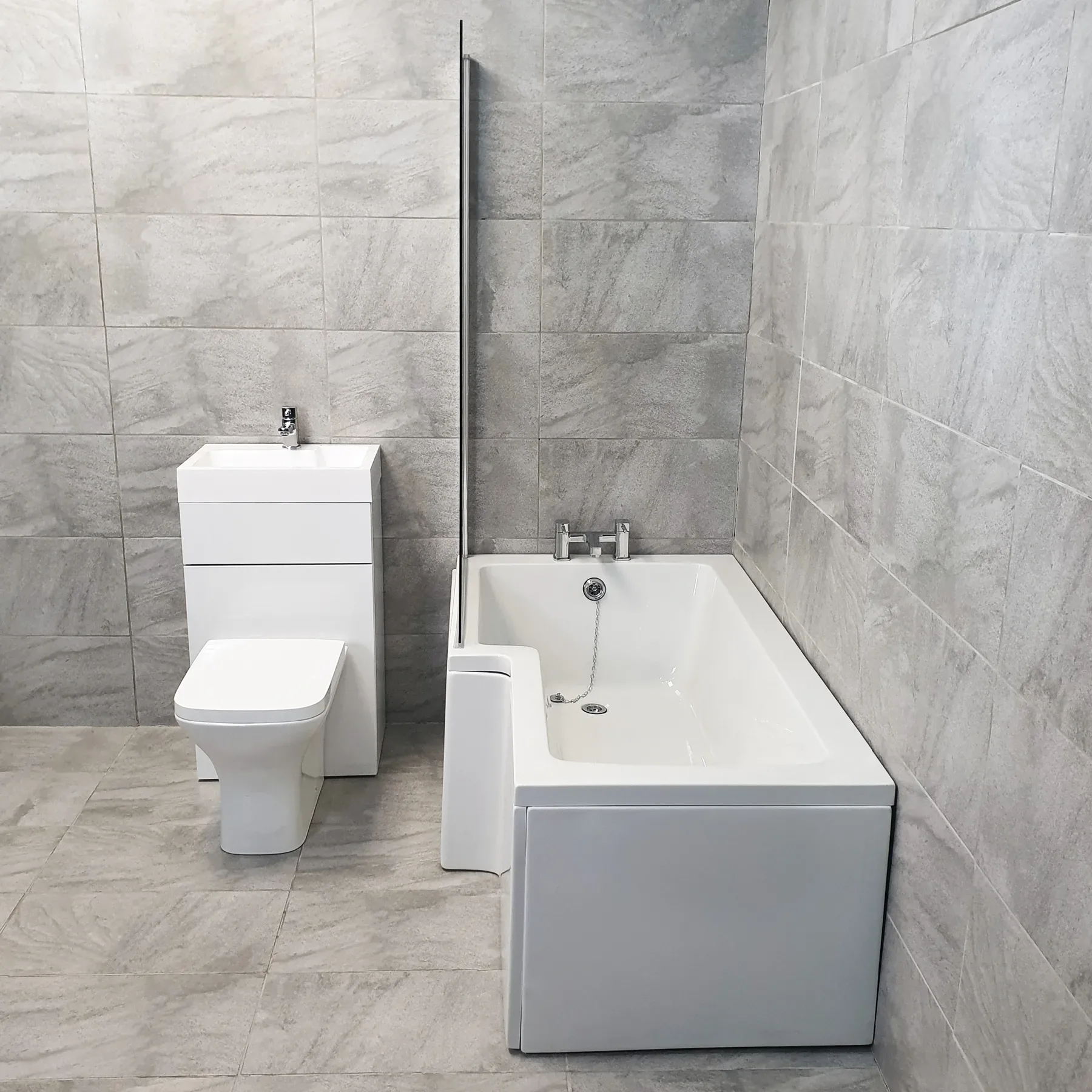 Space Saver Complete 1500mm Showerbath Suite For Small Bathrooms Left Hand 4 Space Saver Complete 1500mm Showerbath Suite For Small Bathrooms Left Hand - Image 2