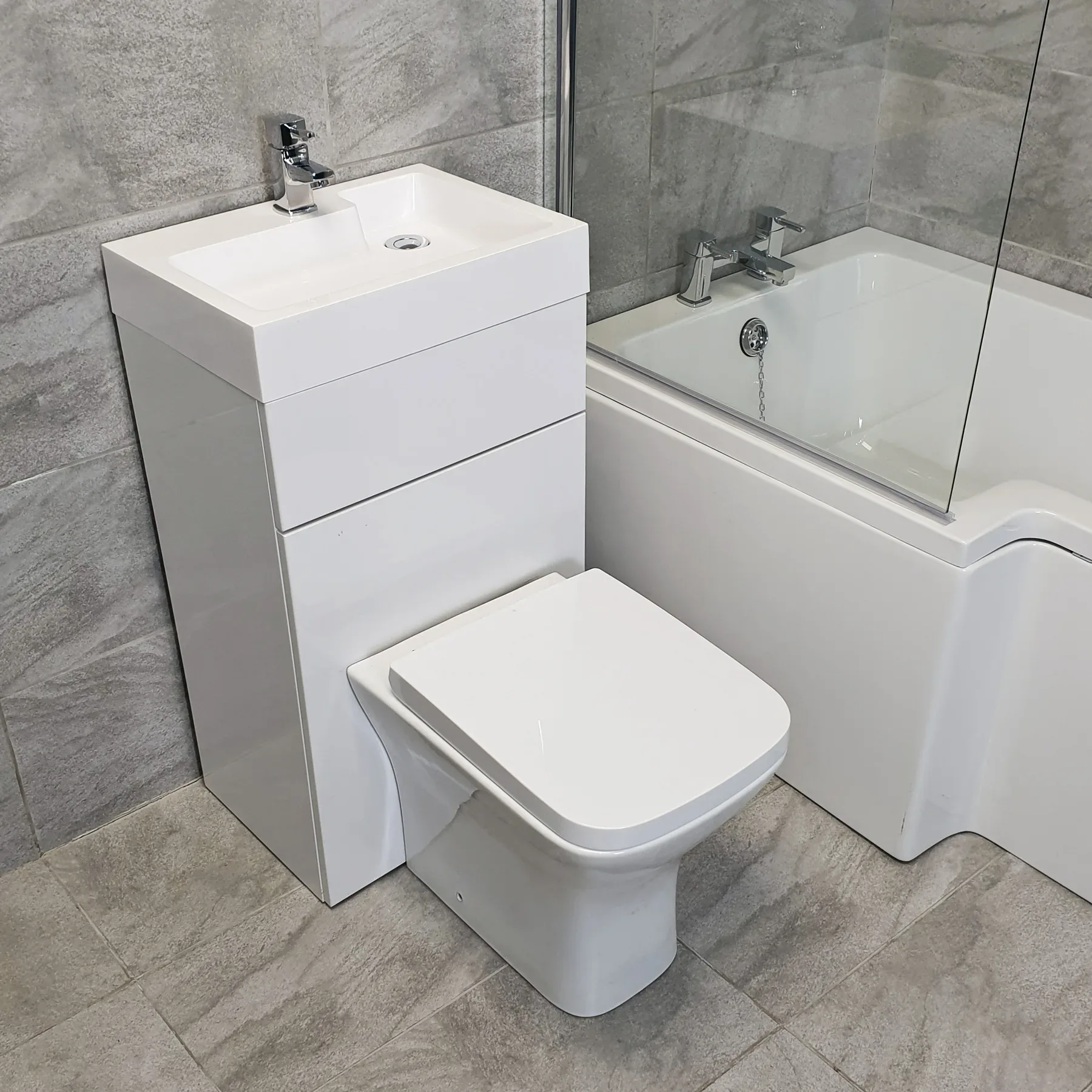 Space Saver Complete 1500mm Showerbath Suite For Small Bathrooms Left Hand 6 Space Saver Complete 1500mm Showerbath Suite For Small Bathrooms Left Hand - Image 4