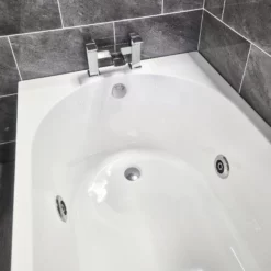 Serafina 1800 X 800mm Slim Round Whirlpool Single Ended Bath Light Option 9 Serafina 1800 X 800mm Slim Round Whirlpool Single Ended Bath Light Option -UK Bathroom Products Sales 2024 1800x800 Sapphire Whirlpool Taps