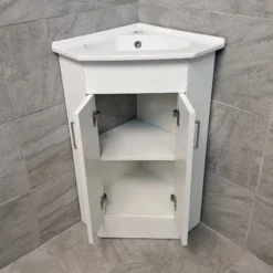 Corner Vanity Unit 2 Door Including Basin Sink Cloakroom Unit – Gloss White 9 Corner Vanity Unit 2 Door Including Basin Sink Cloakroom Unit – Gloss White -UK Bathroom Products Sales 2024 2 door corner front doors jpg webp 1