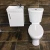 Cloakroom Set 400mm Vanity Basin & WC Toilet + Optional Tap & Waste 1 Cloakroom Set 400mm Vanity Basin & WC Toilet + Optional Tap & Waste -UK Bathroom Products Sales 2024 400 sq wall hung with georgia front