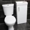 400mm Cloakroom Basin Unit Sink Cupboard + Toilet Set Bathroom Suite + Tap 2 400mm Cloakroom Basin Unit Sink Cupboard + Toilet Set Bathroom Suite + Tap -UK Bathroom Products Sales 2024 400mm Cloakroom Basin Unit Sink Cupboard Toilet Set Bathroom Suite Tap Front