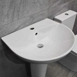 Molly Modern Basin + Rimless Toilet Set + Soft Close Seat Bathroom Suite Ensuite 13 Molly Modern Basin + Rimless Toilet Set + Soft Close Seat Bathroom Suite Ensuite -UK Bathroom Products Sales 2024 4Pc Suite KIT594 Molly Basin NT