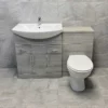 1250mm Ash Grey Finish Bathroom Furniture Vanity Set Basin Sink + Toilet Option 2 1250mm Ash Grey Finish Bathroom Furniture Vanity Set Basin Sink + Toilet Option -UK Bathroom Products Sales 2024 750 Ash Grey WC STD Pan Front jpg webp