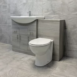 1250mm Ash Grey Finish Bathroom Furniture Vanity Set Basin Sink + Toilet Option 21 1250mm Ash Grey Finish Bathroom Furniture Vanity Set Basin Sink + Toilet Option -UK Bathroom Products Sales 2024 750 Ash Grey WC STD Pan Low jpg webp