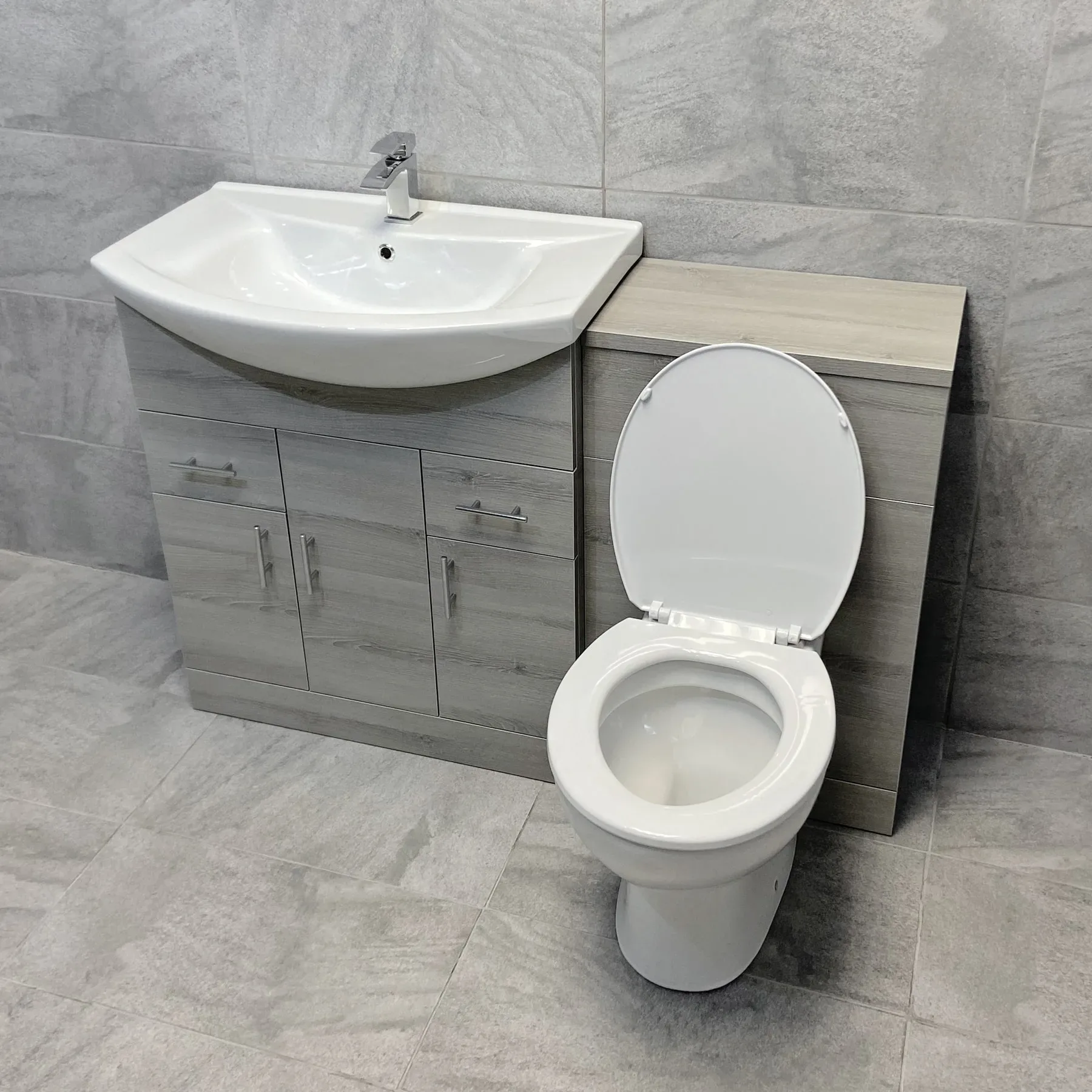 1250mm Ash Grey Finish Bathroom Furniture Vanity Set Basin Sink + Toilet Option 11 1250mm Ash Grey Finish Bathroom Furniture Vanity Set Basin Sink + Toilet Option - Image 9