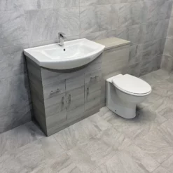 1250mm Ash Grey Finish Bathroom Furniture Vanity Set Basin Sink + Toilet Option 23 1250mm Ash Grey Finish Bathroom Furniture Vanity Set Basin Sink + Toilet Option -UK Bathroom Products Sales 2024 750 Ash Grey WC STD Pan side jpg webp