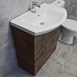 750mm Walnut Oak Sink Basin Vanity Unit Set Storage Unit + Toilet Set 19 750mm Walnut Oak Sink Basin Vanity Unit Set Storage Unit + Toilet Set -UK Bathroom Products Sales 2024 750 St Moritz Vanity Griselle Set Basin
