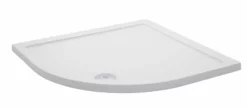 800mm Quadrant Shower Tray Easy Plumb Option Resin Stone 10 Year Guarantee