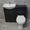 1050mm Anthracite Finish Bathroom Furniture Vanity Set Basin Sink + Toilet Unit 2 1050mm Anthracite Finish Bathroom Furniture Vanity Set Basin Sink + Toilet Unit -UK Bathroom Products Sales 2024 Anthracite 1050 Compare Set Front