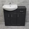 900mm Anthracite Finish Bathroom Furniture Vanity Set Basin Sink 2 900mm Anthracite Finish Bathroom Furniture Vanity Set Basin Sink -UK Bathroom Products Sales 2024 Anthracite 900 Compare Set Front 1