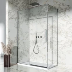 Dawn Asteria Chrome Finish Left Hand Sliding Shower Door