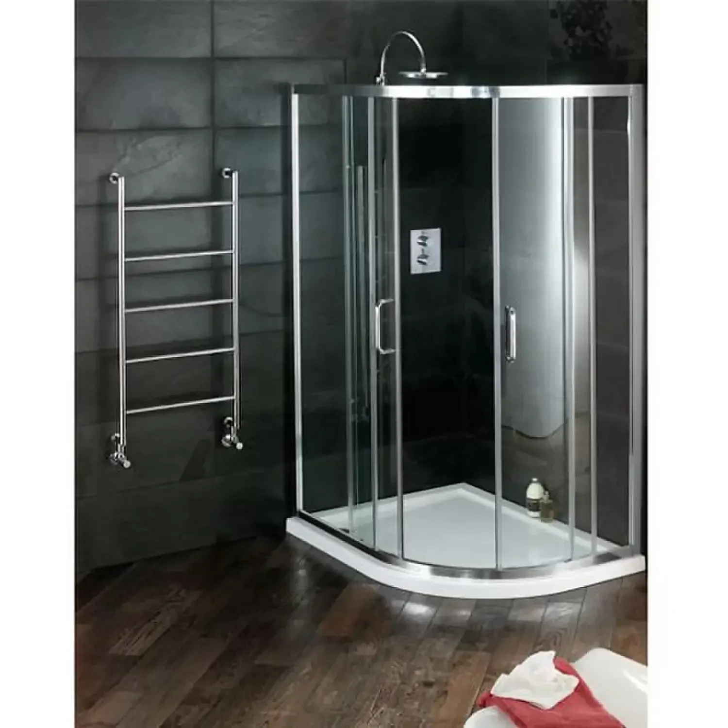 Atlas Offset Quadrant 1200 X 900mm Shower Enclosure With Tray Option 3 Atlas Offset Quadrant 1200 X 900mm Shower Enclosure With Tray Option