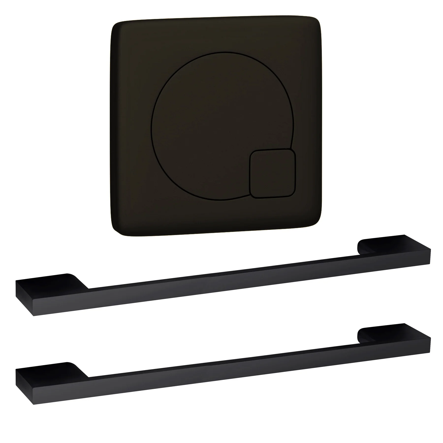 Arno 1100mm L Shape Vanity Sink + Toilet Suite With Black Handles – Right Hand 4 Arno 1100mm L Shape Vanity Sink + Toilet Suite With Black Handles – Right Hand - Image 2