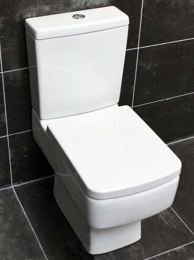 Naomi 600mm Vanity Basin Sink Unit + Short Projection Toilet Bathroom Set White 7 Naomi 600mm Vanity Basin Sink Unit + Short Projection Toilet Bathroom Set White - Image 5