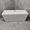 Guila Luxury Square Style With Slimline Rim Freestanding Bath 1600mm X 750mm 1 Guila Luxury Square Style With Slimline Rim Freestanding Bath 1600mm X 750mm -UK Bathroom Products Sales 2024 Bow Bath Front jpg webp