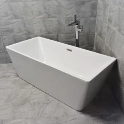 Guila Luxury Square Style With Slimline Rim Freestanding Bath 1600mm X 750mm 13 Guila Luxury Square Style With Slimline Rim Freestanding Bath 1600mm X 750mm -UK Bathroom Products Sales 2024 Bow Bath Side Tap jpg webp