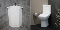 Corner Vanity Unit Inc Basin Sink With Rak Origin Corner Toilet Ensuite