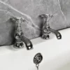Cammie Traditional Cross Head Bath Pillar Taps Chrome & White 1 Cammie Traditional Cross Head Bath Pillar Taps Chrome & White -UK Bathroom Products Sales 2024 Cammi Bath Pillar Taps UKBF 07036 Low