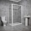 Carina White Sliding Shower Suite 1000 X 760mm Or 1200 X 760mm Ensuite