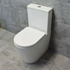 Christie Short Projection Rimless Comfort Height Toilet WC