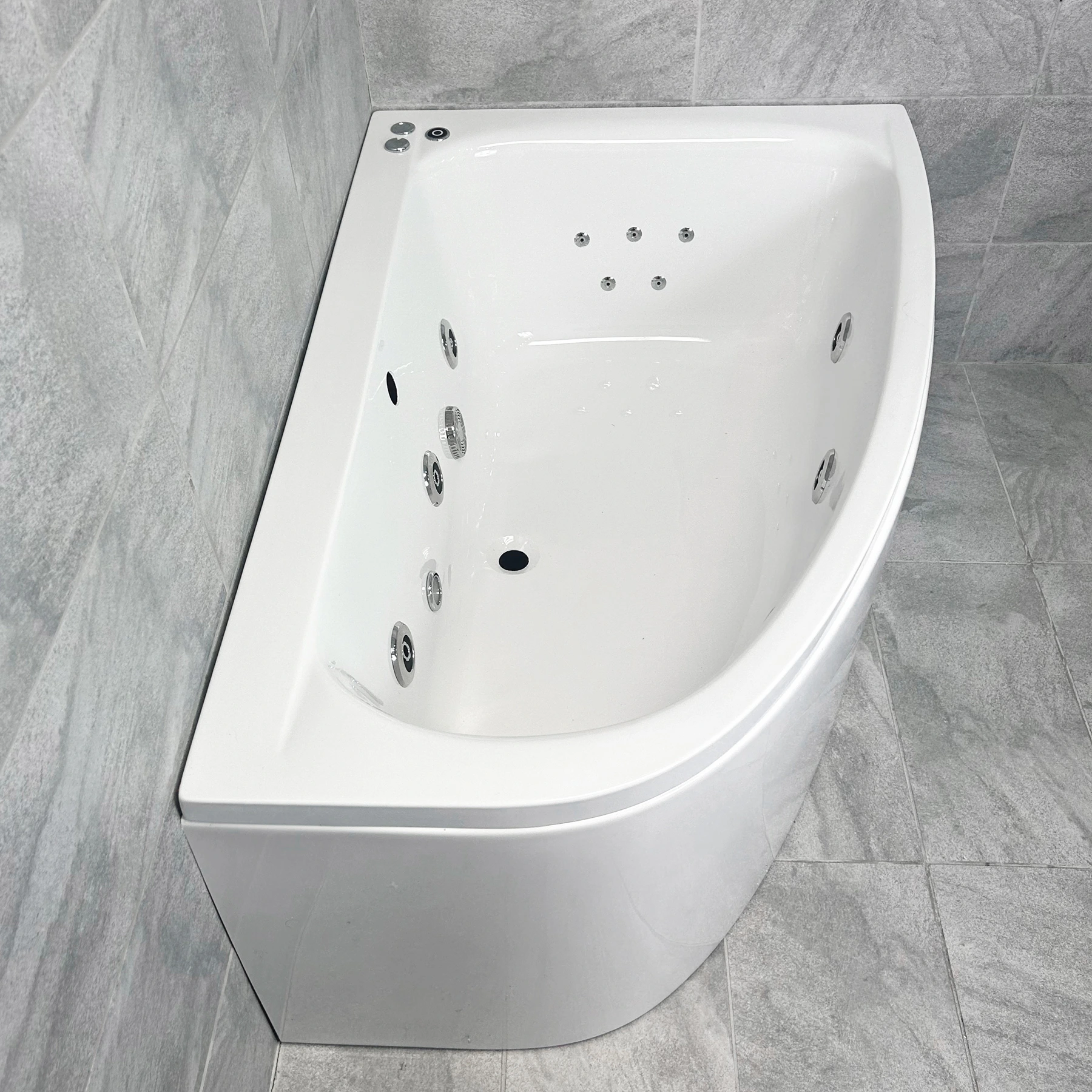 Cora Acrylic Offset Corner Bath With Choice Of Whirlpool System 1500 X 1000mm 9 Cora Acrylic Offset Corner Bath With Choice Of Whirlpool System 1500 X 1000mm - Image 7