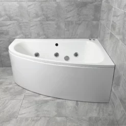Cora Acrylic Offset Corner Bath With Choice Of Whirlpool System 1500 X 1000mm 15 Cora Acrylic Offset Corner Bath With Choice Of Whirlpool System 1500 X 1000mm -UK Bathroom Products Sales 2024 Cora Whirlpool Side 6Jet RH