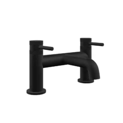 Core Matt Black Modern Round Style Bath Filler Bathroom Tap