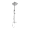 Core Chrome Thermostatic Round Rigid Riser Shower Valve Two Heads 1 Core Chrome Thermostatic Round Rigid Riser Shower Valve Two Heads -UK Bathroom Products Sales 2024 Core Round Rigid Riser Shower Chrome NU 019 jpg webp