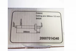 Crosswater 300mm 1/2 Inch Ceiling Arm For Shower Head Ceiling Mounting 11 Crosswater 300mm 1/2 Inch Ceiling Arm For Shower Head Ceiling Mounting -UK Bathroom Products Sales 2024 Crosswater Ceiling Arm 2 scaled jpg webp