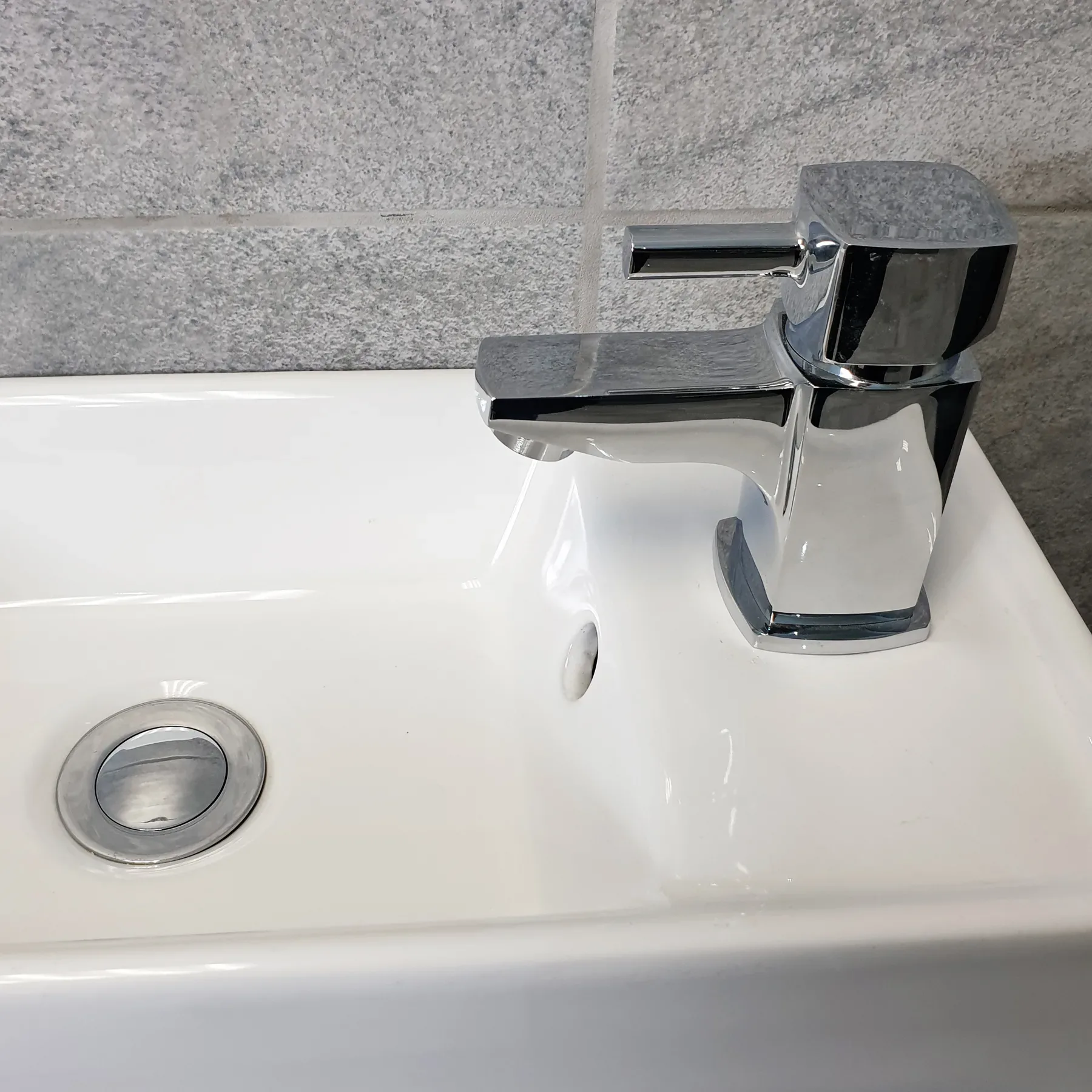 Cube 400mm Cloakroom Vanity Basin Sink Unit & Space Saving Toilet Set Ensuite 10 Cube 400mm Cloakroom Vanity Basin Sink Unit & Space Saving Toilet Set Ensuite - Image 8