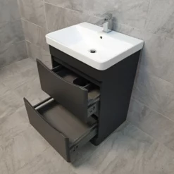 Aegean Floorstanding Bathroom Vanity Basin Sink Unit – Matt Dark Grey 7 Aegean Floorstanding Bathroom Vanity Basin Sink Unit – Matt Dark Grey -UK Bathroom Products Sales 2024 DMG Floorstanding Floorstanding Drawers jpg webp