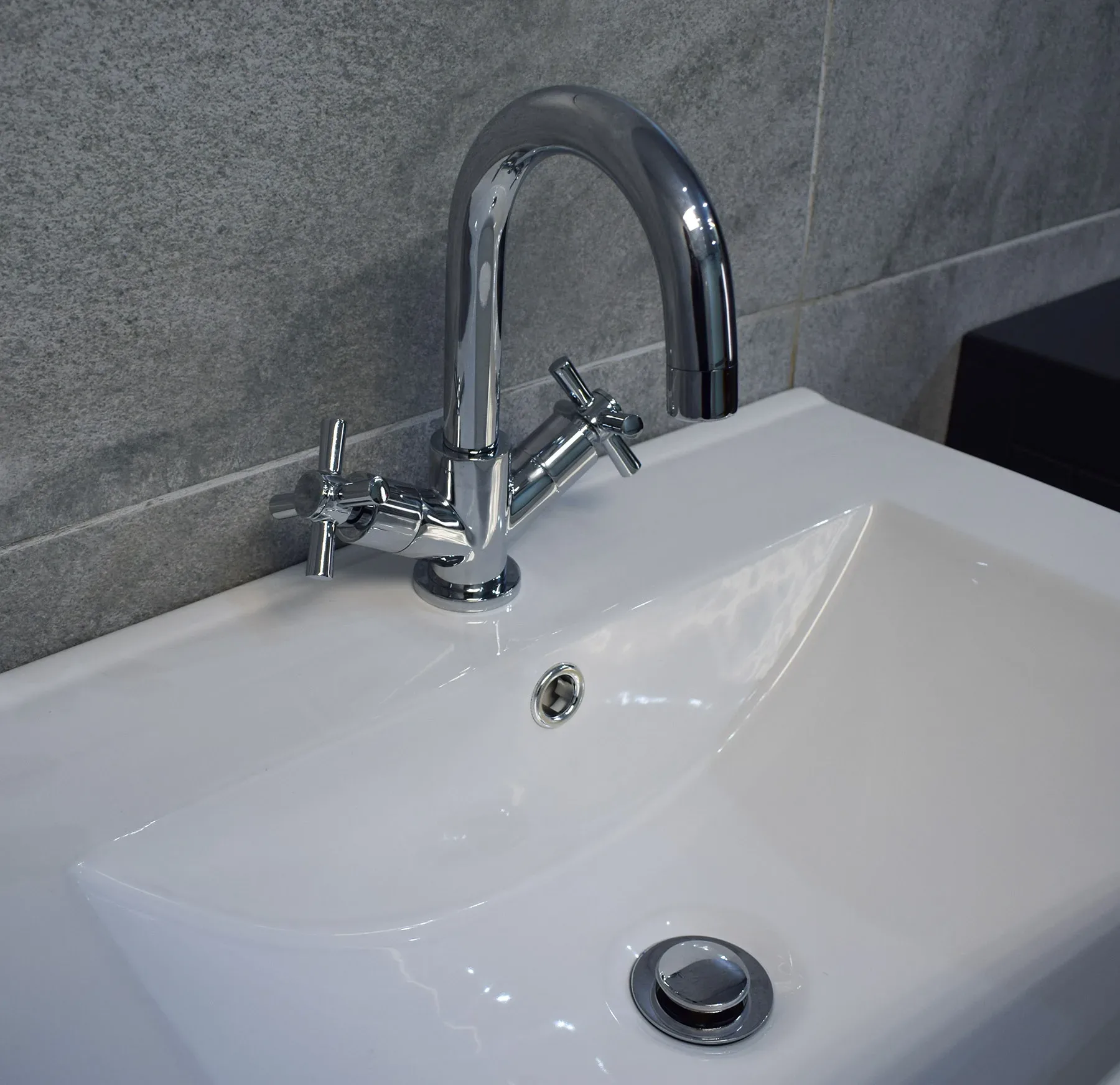 Derby 600mm Bathroom Storage Vanity Unit Basin Sink – Dark Grey 7 Derby 600mm Bathroom Storage Vanity Unit Basin Sink – Dark Grey - Image 5