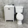 Derby Traditional Light Grey Vanity Unit + Carlton Toilet Set Cloakroom Suite 1 Derby Traditional Light Grey Vanity Unit + Carlton Toilet Set Cloakroom Suite -UK Bathroom Products Sales 2024 Derby 500 LGO Carlton White Seat Front jpg webp