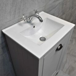 Derby 500mm Traditional Style Vanity Unit – Dark / Light Grey Oak – Optional Tap 13 Derby 500mm Traditional Style Vanity Unit – Dark / Light Grey Oak – Optional Tap -UK Bathroom Products Sales 2024 Derby 500 Vanity Light Grey tap