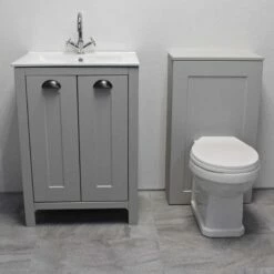 Derby Bathroom Suite Vanity Sink Basin + WC Toilet Unit – Light Grey Oak 13 Derby Bathroom Suite Vanity Sink Basin + WC Toilet Unit – Light Grey Oak -UK Bathroom Products Sales 2024 Derby grey oak suite front