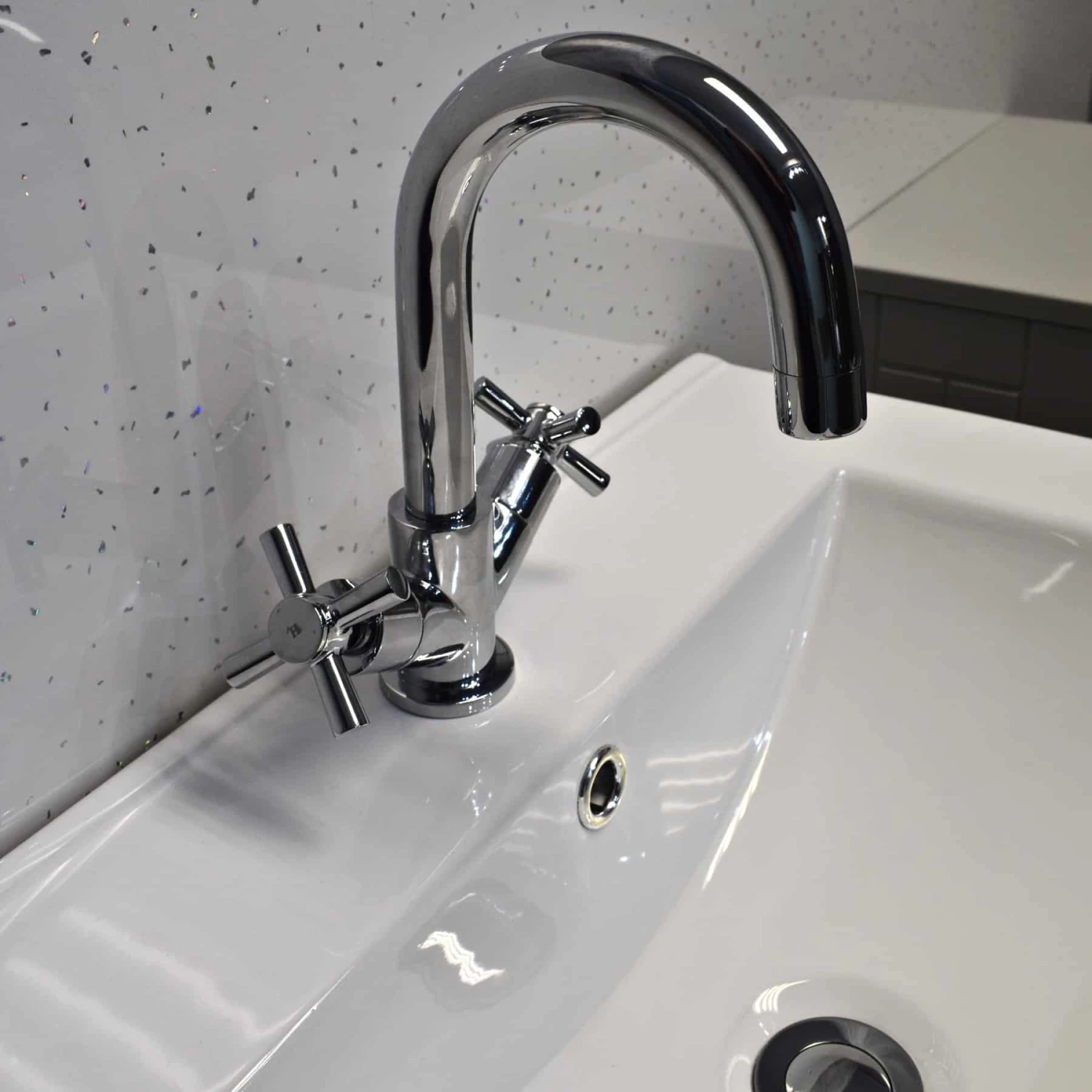 Derby Bathroom Suite Vanity Sink Basin + WC Toilet Unit – Light Grey Oak 4 Derby Bathroom Suite Vanity Sink Basin + WC Toilet Unit – Light Grey Oak - Image 2