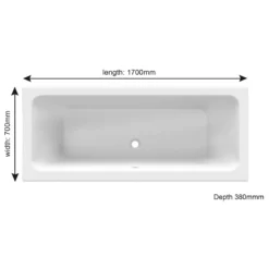 1700mm X 700mm Double Ended Square Bath With Panel Options 7 1700mm X 700mm Double Ended Square Bath With Panel Options -UK Bathroom Products Sales 2024 Double Ended Square 1700 x 700mm Bath jpg 1