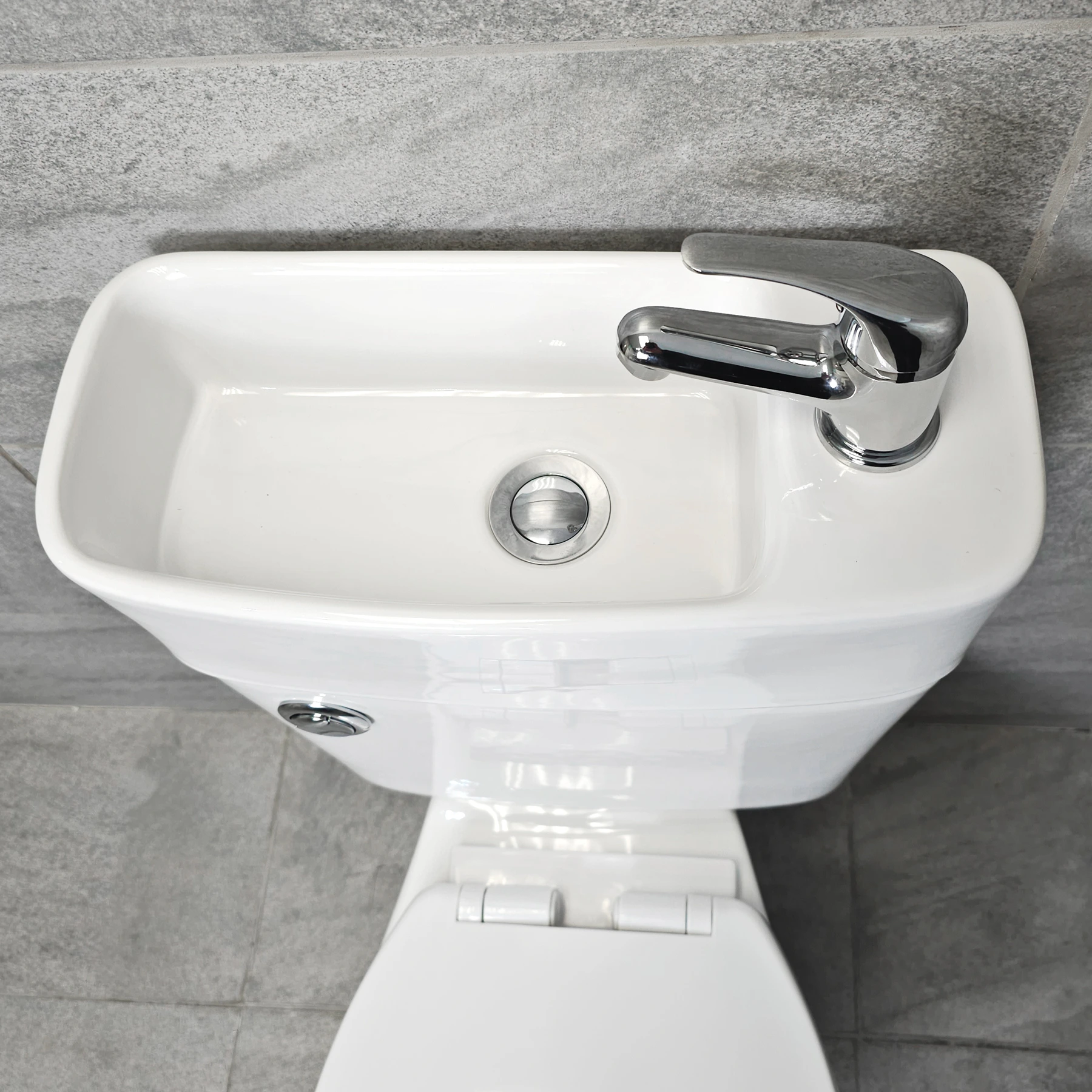 Duo All In One Toilet Basin Sink Space Saving 2 In 1 Combo Pack Cloakroom Unit 8 Duo All In One Toilet Basin Sink Space Saving 2 In 1 Combo Pack Cloakroom Unit - Image 6