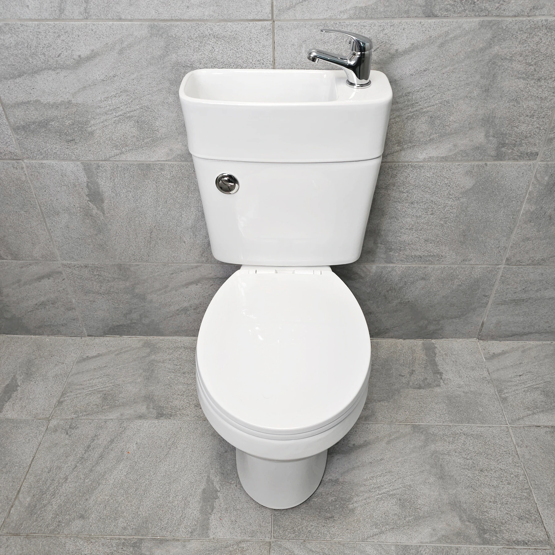 Duo All In One Toilet Basin Sink Space Saving 2 In 1 Combo Pack Cloakroom Unit 4 Duo All In One Toilet Basin Sink Space Saving 2 In 1 Combo Pack Cloakroom Unit - Image 2