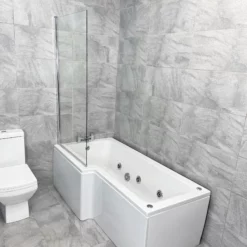 L Shaped Whirlpool Showerbath Suite With Amelia Toilet & Basin Set – Left Hand 12 L Shaped Whirlpool Showerbath Suite With Amelia Toilet & Basin Set – Left Hand -UK Bathroom Products Sales 2024 Erika Amy Showerbath LH Whirlpool Suite L Shaped Bath