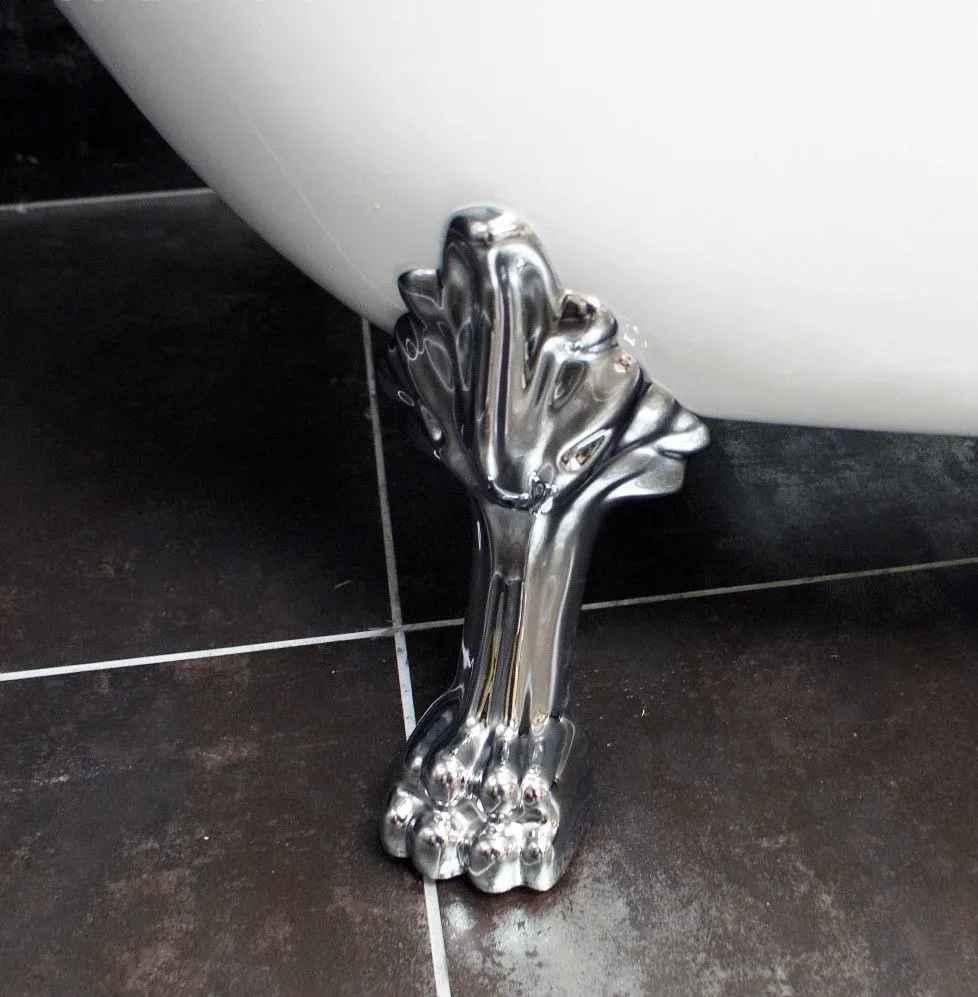 1530mm Freestanding Slipper Bath Acrylic Roll Top Ball And Claw Feet 5 1530mm Freestanding Slipper Bath Acrylic Roll Top Ball And Claw Feet - Image 3