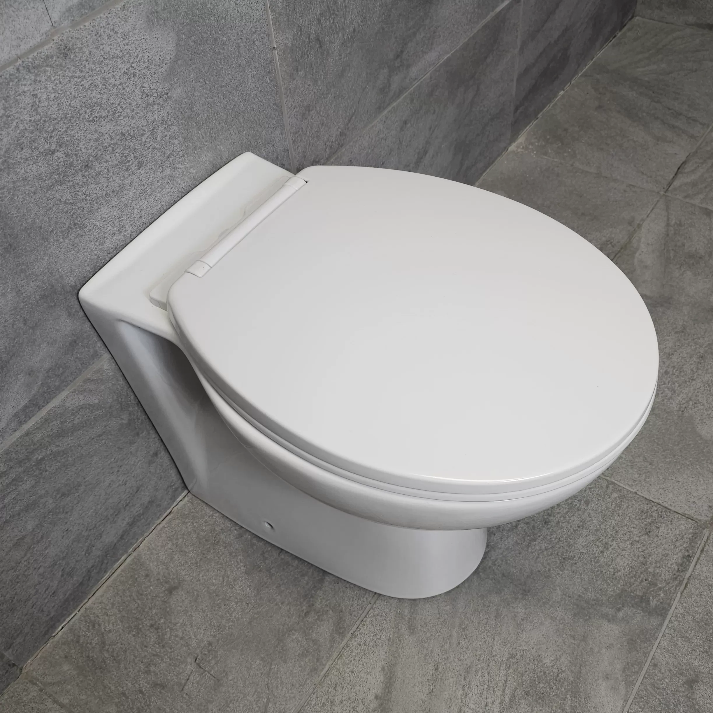 Georgina Round Back To Wall Toilet Pan With Soft Close Seat 5 Georgina Round Back To Wall Toilet Pan With Soft Close Seat - Image 3