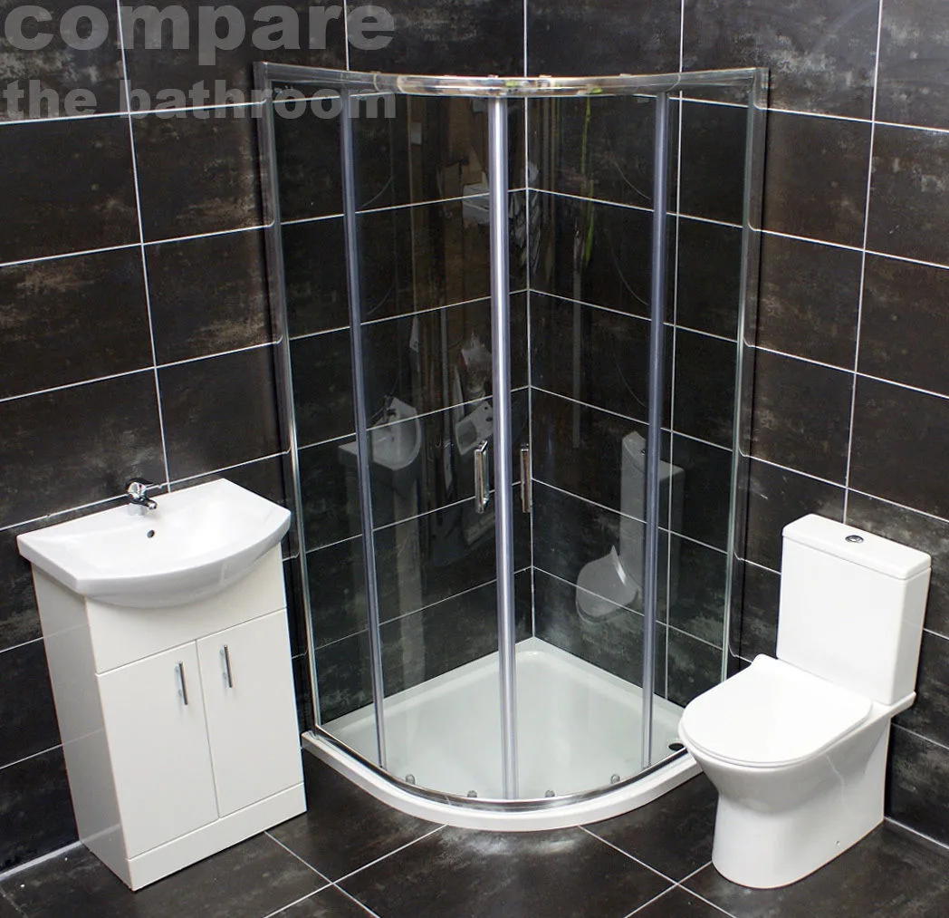 Hera 800 Or 900mm Quadrant Shower Enclosure Suite Ensuite Choice Of Toilet Style 11 Hera 800 Or 900mm Quadrant Shower Enclosure Suite Ensuite Choice Of Toilet Style - Image 9