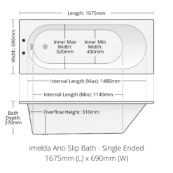 1700mm Bathroom Bath Suite With 550mm Vanity Basin & Toilet Set Inc Taps 20 1700mm Bathroom Bath Suite With 550mm Vanity Basin & Toilet Set Inc Taps -UK Bathroom Products Sales 2024 Imelda Montecarlo Textured 1
