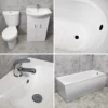 1700mm Bathroom Bath Suite With 550mm Vanity Basin & Toilet Set Inc Taps 2 1700mm Bathroom Bath Suite With 550mm Vanity Basin & Toilet Set Inc Taps -UK Bathroom Products Sales 2024 Imelda St Moritz Suite