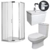 Rene Chrome Quadrant Shower Suite With Mino Wall Hung Vanity Unit + Toilet 2 Rene Chrome Quadrant Shower Suite With Mino Wall Hung Vanity Unit + Toilet -UK Bathroom Products Sales 2024 KIT1007 Rene Chrome Quad Mino Charlie Shower Suite jpg