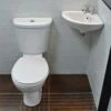 Hydros Corner Cloakroom Suite, With Corner Sink And Closed Coupled Toilet 2 Hydros Corner Cloakroom Suite, With Corner Sink And Closed Coupled Toilet -UK Bathroom Products Sales 2024 KIT691 with x taps