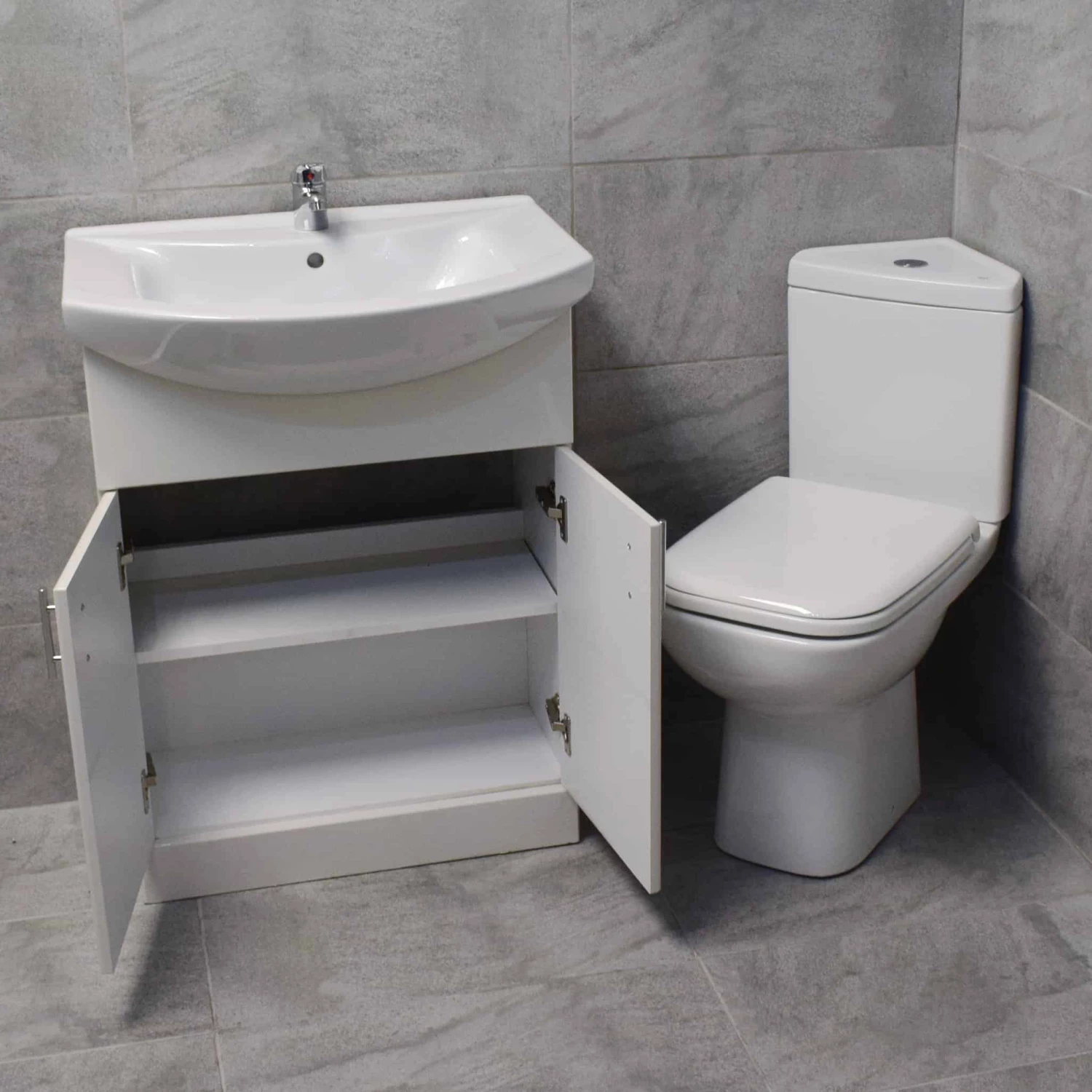 Rak Origin Corner Toilet & Vanity Basin Unit Bathroom Set Cloakroom 6 Rak Origin Corner Toilet & Vanity Basin Unit Bathroom Set Cloakroom - Image 4